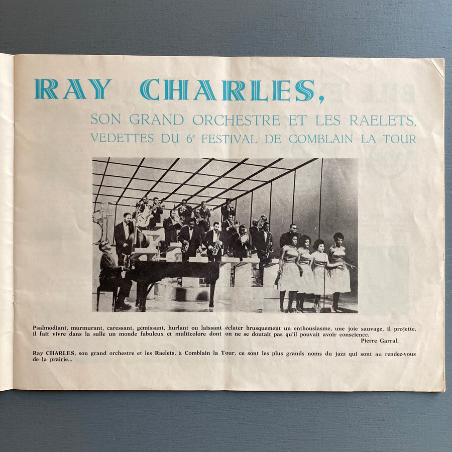 Festival international de Jazz de Comblain-La-Tour - 6th edition: Ray Charles - 1964 - Saint-Martin Bookshop
