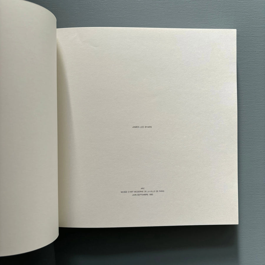 James Lee Byars - Golddust is my Ex libris - ARC Musee d'Art Moderne Paris 1983 - Saint-Martin Bookshop