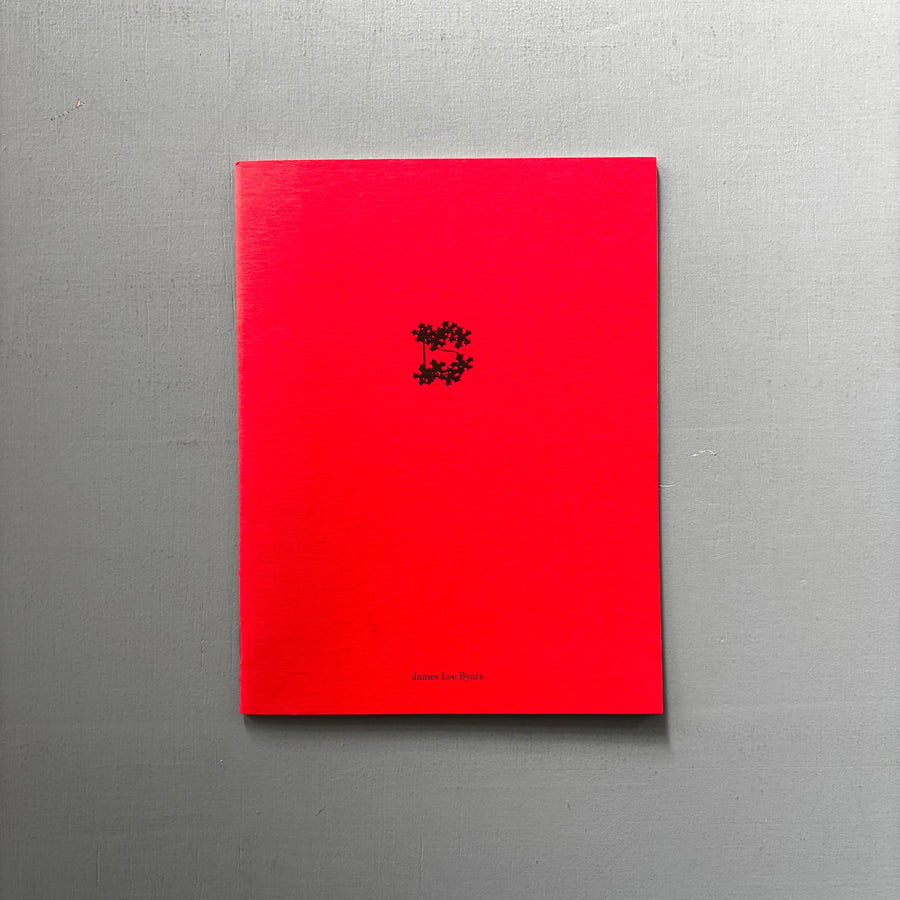 James Lee Byars - Leuven 2001 - Saint-Martin Bookshop