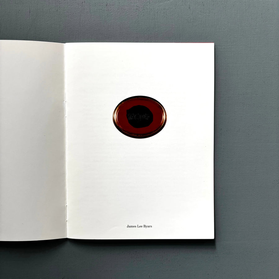 James Lee Byars - Leuven 2001 - Saint-Martin Bookshop