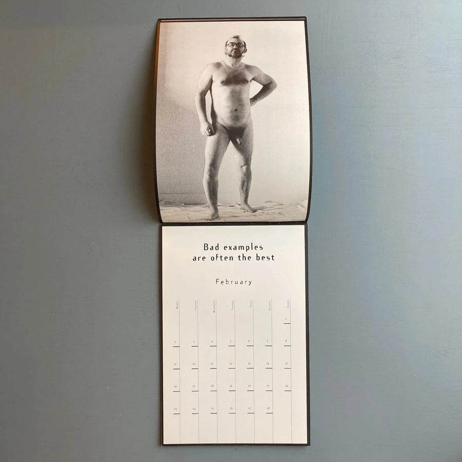 Jan Bucquoy & Marcel Mariën - The true story of the Naked Man - Calendar 1998 - Saint-Martin Bookshop