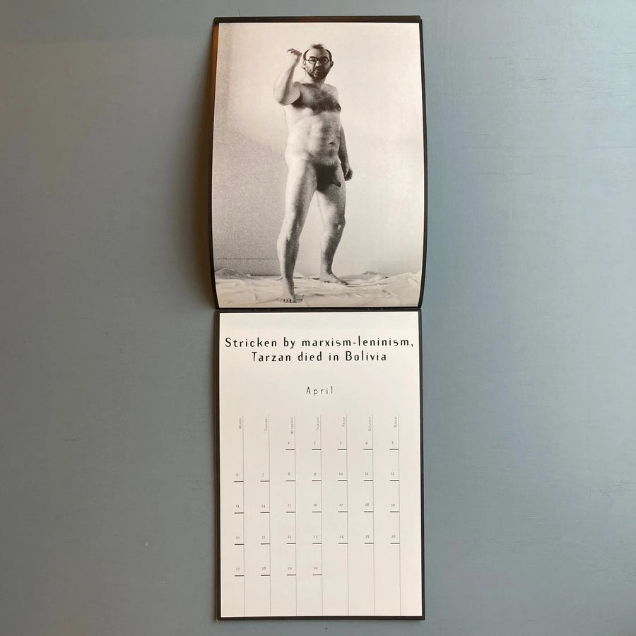 Jan Bucquoy & Marcel Mariën - The true story of the Naked Man - Calendar 1998 - Saint-Martin Bookshop