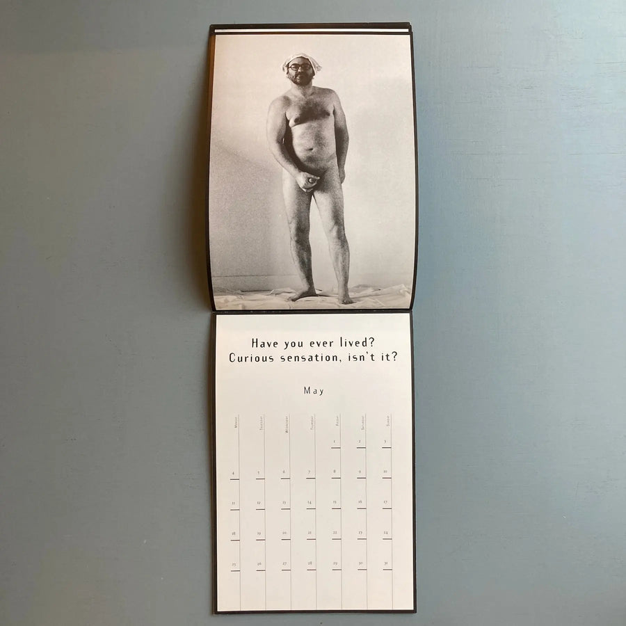 Jan Bucquoy & Marcel Mariën - The true story of the Naked Man - Calendar 1998 - Saint-Martin Bookshop