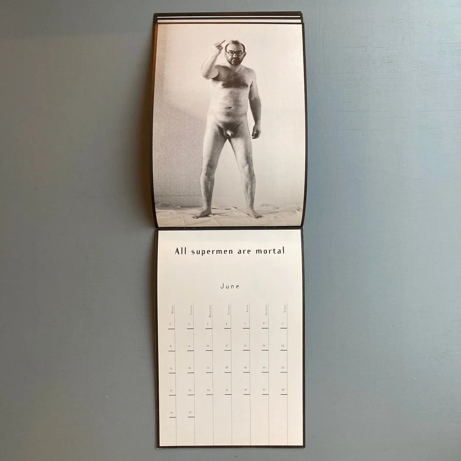 Jan Bucquoy & Marcel Mariën - The true story of the Naked Man - Calendar 1998 - Saint-Martin Bookshop