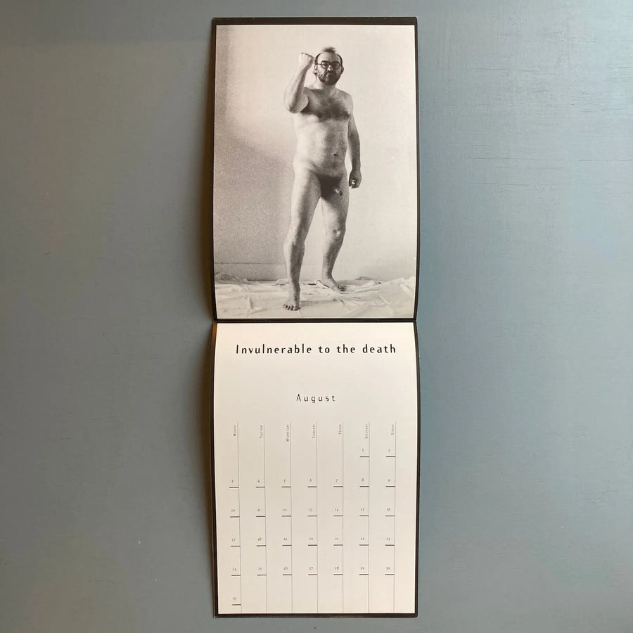 Jan Bucquoy & Marcel Mariën - The true story of the Naked Man - Calendar 1998 - Saint-Martin Bookshop