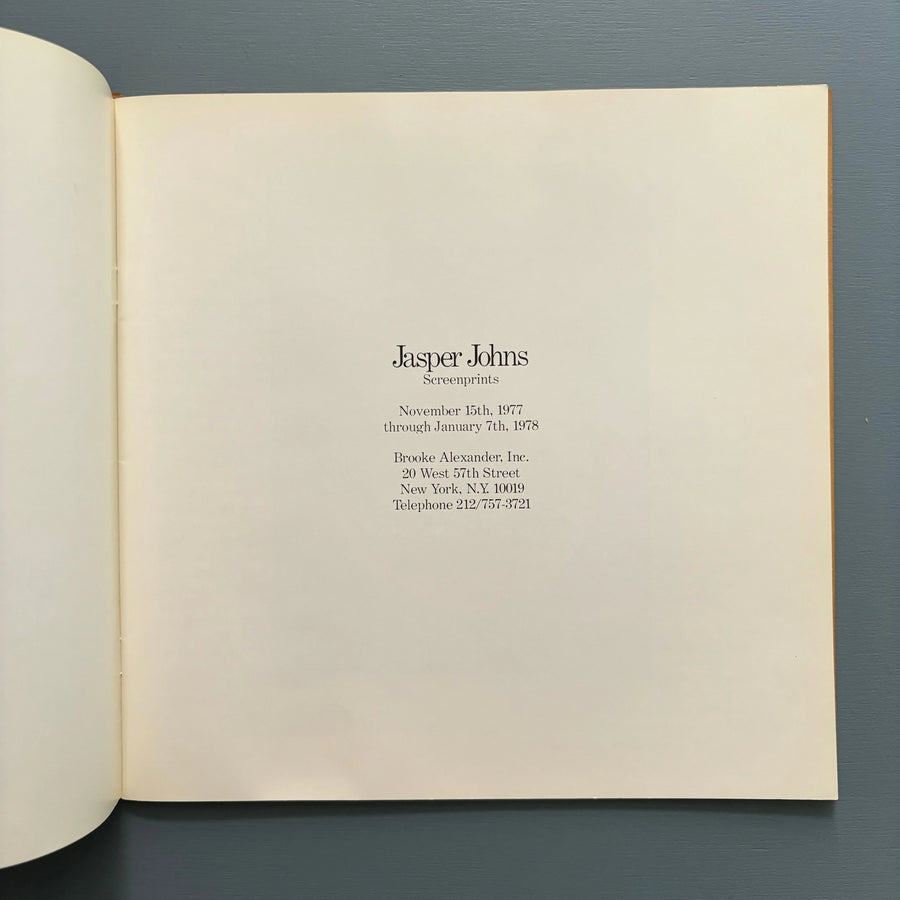 Jasper Johns - Screenprints - Brooke Alexander 1977 - Saint-Martin Bookshop
