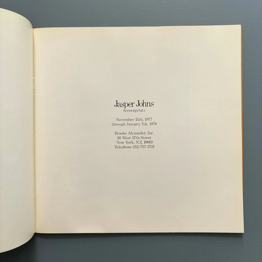 Jasper Johns - Screenprints - Brooke Alexander 1977 - Saint-Martin Bookshop