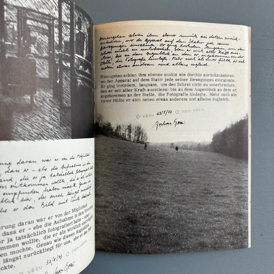 Jochen Gerz - Was Sich Beschreiben lasst das Kann auch Geschehen - Kunsthalle zu Keil 1974 - Saint-Martin Bookshop