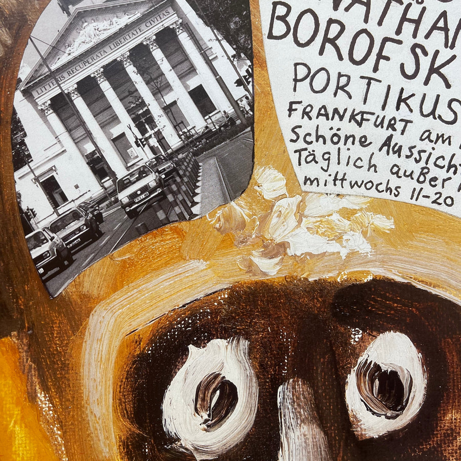 Jonathan Borofsky - Heart and Mind - Poster Exhibition Nr 30 Portikus 1991