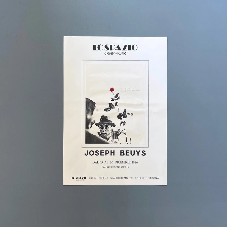 Joseph Beuys poster - Lo Spazio 1986 - Saint-Martin Bookshop
