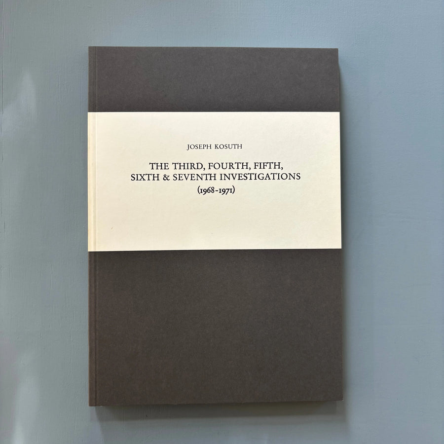Jospeh Kosuth - Investigationen über Kunst & Problemkreise Seit 1965 - Kunstmuseum Luzern 1973 - Saint-Martin Bookshop