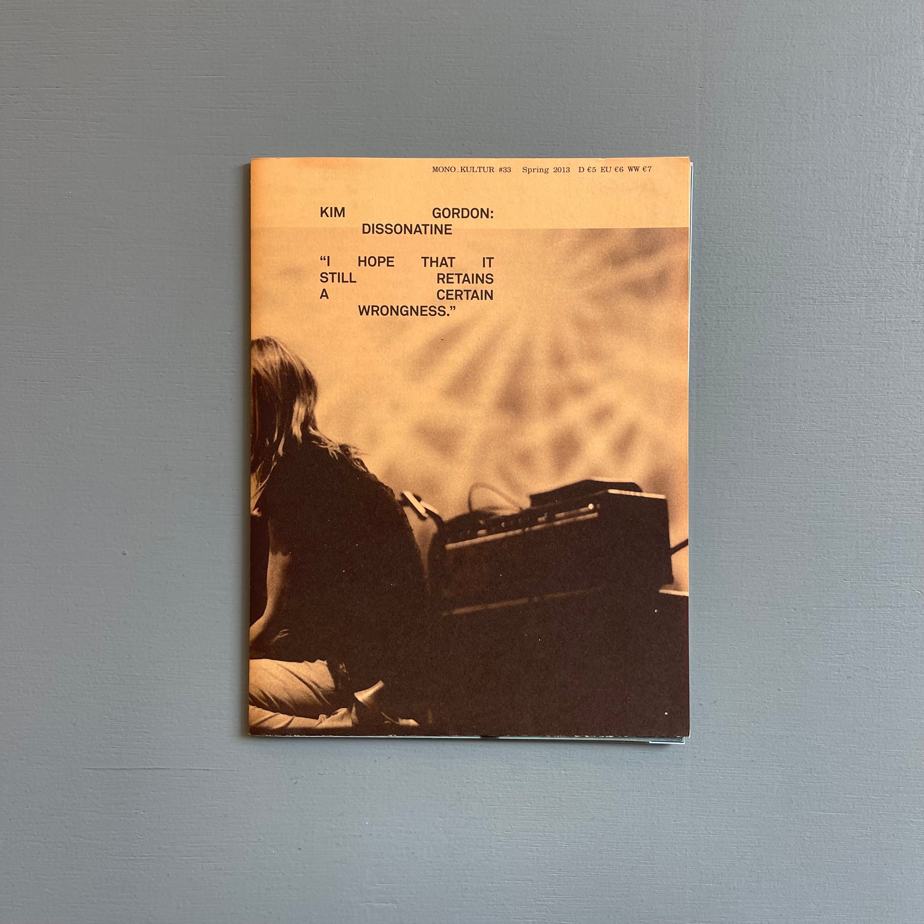 Kim Gordon - Dissonatine - Mono.Kultur 2013 - Saint-Martin Bookshop