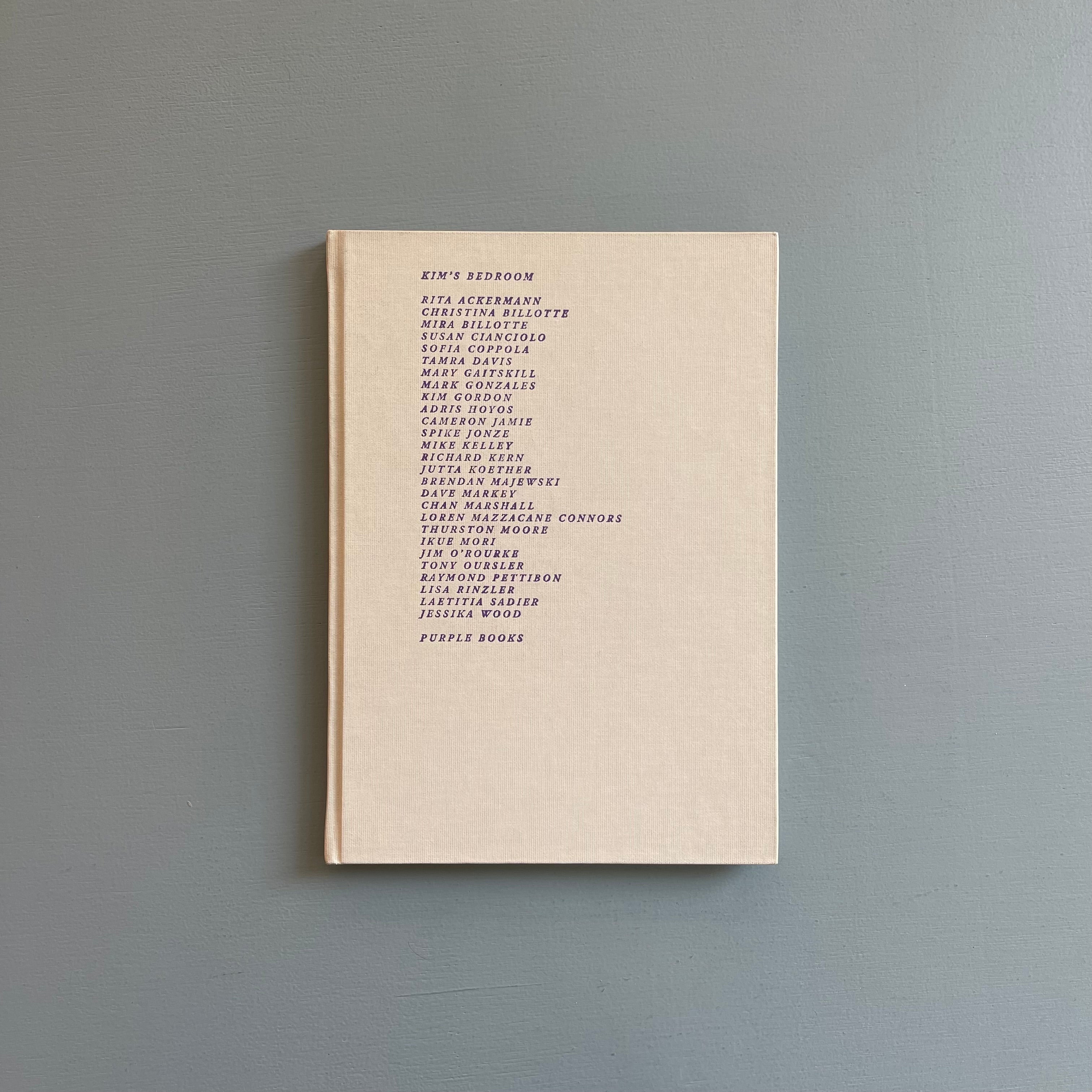 Kim's Bedroom | Kim Gordon 希少品 キム・ゴードン Kim's Bedroom - Purple Books 2000 - Saint-Martin Bookshop