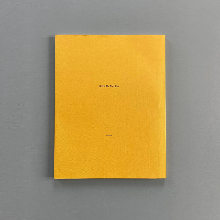 Koba De Meutter - 2018-2023 - Infinitif 2024 - Saint-Martin Bookshop