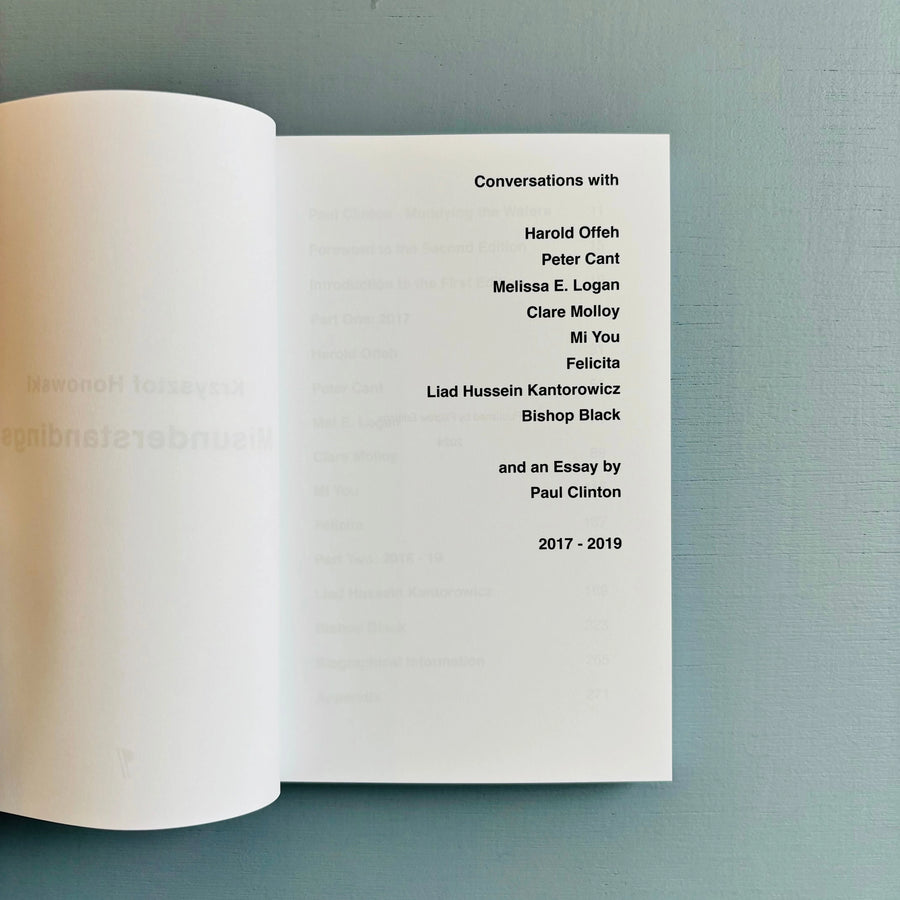 Krzysztof Honowski - Misunderstandings - Pilcrow Edition 2024 - Saint-Martin Bookshop