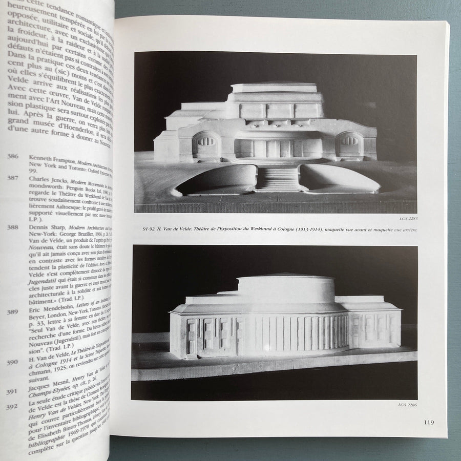 L'oeuvre architecturale de Henry van de Velde - Atelier Vokaer 1987 - Saint-Martin Bookshop