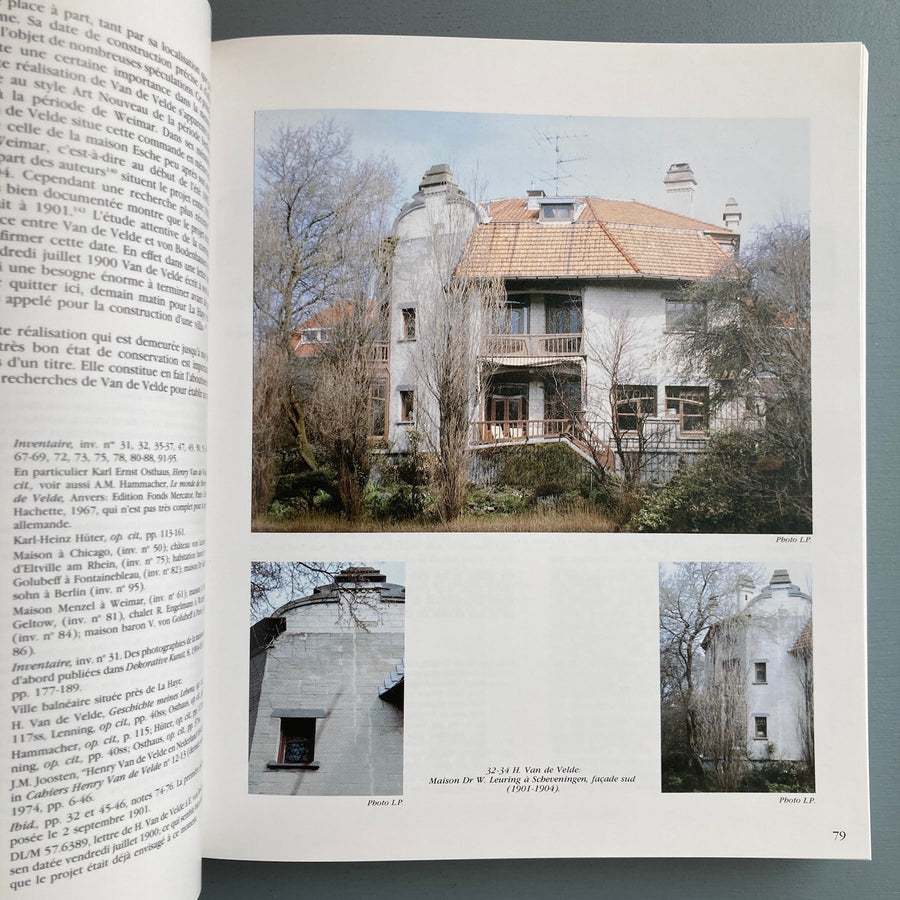 L'oeuvre architecturale de Henry van de Velde - Atelier Vokaer 1987 - Saint-Martin Bookshop