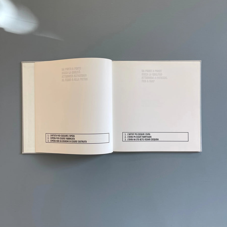 Lawrence Weiner - From point to point - Oktagon 1995