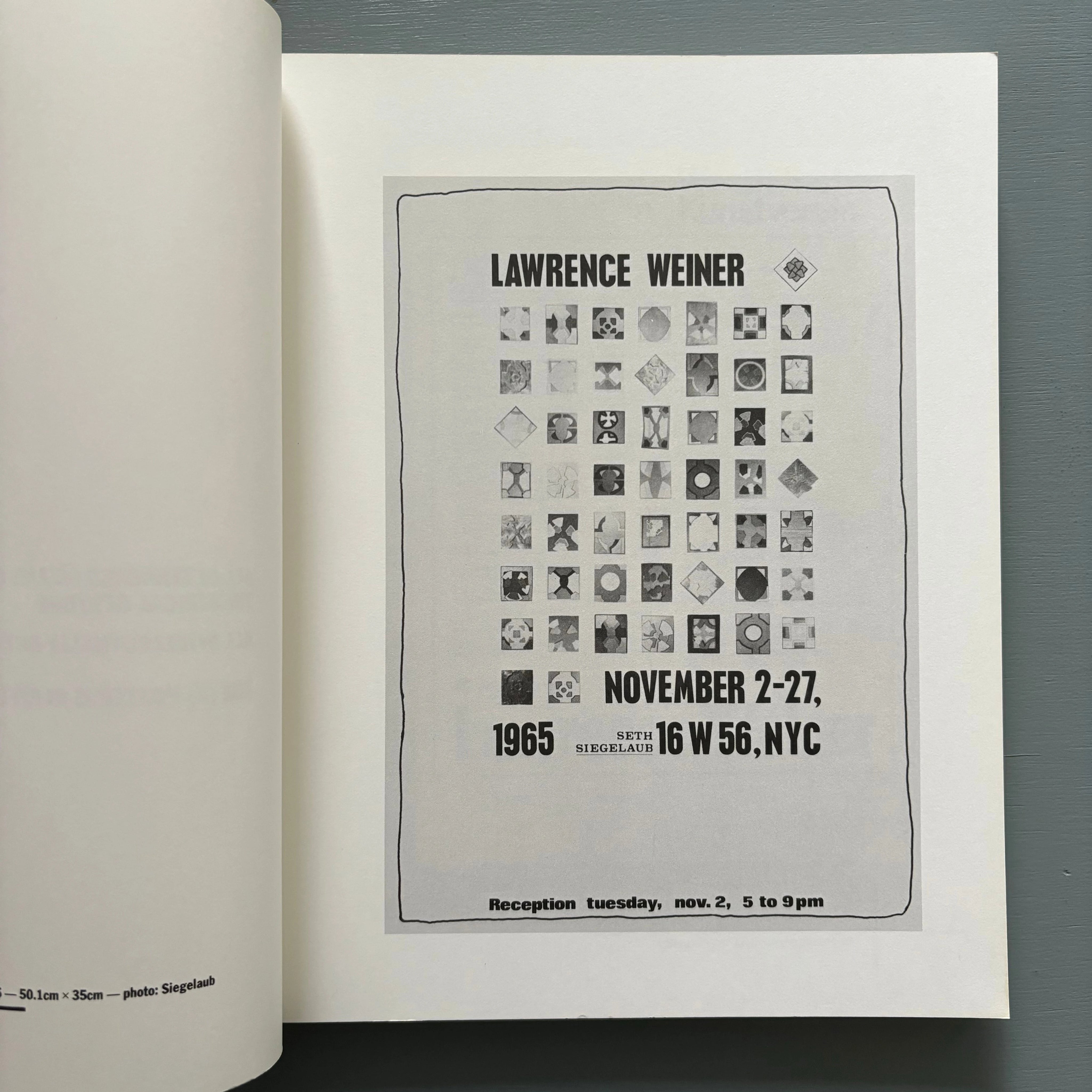 Lawrence Weiner - Posters 1965-1986 - Nova Scotia 1986 - Saint