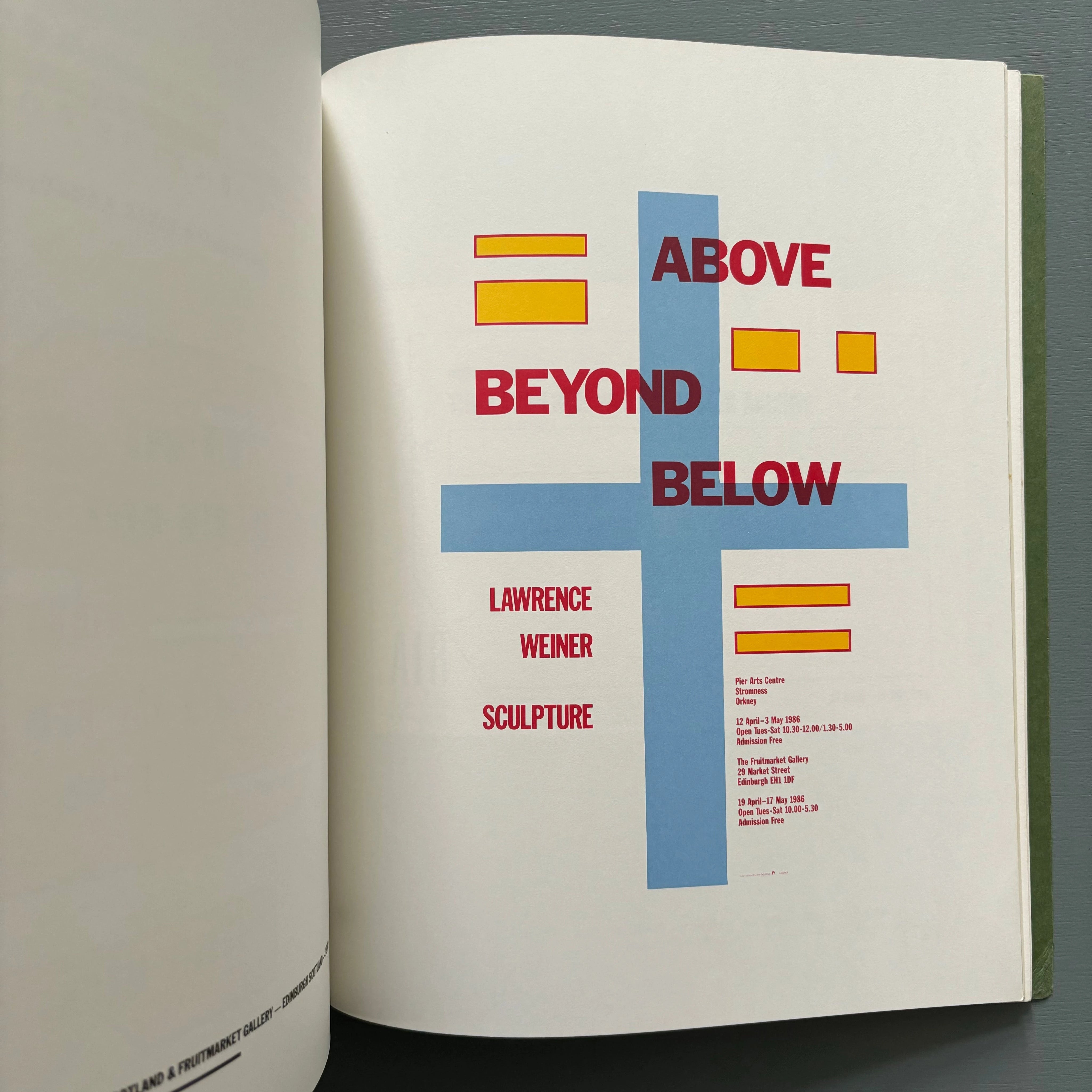 Lawrence Weiner - Posters 1965-1986 - Nova Scotia 1986 - Saint