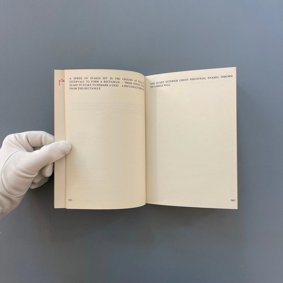 Lawrence Weiner - Works - Anatol AV und Filmproduktion 1977 - Saint-Martin Bookshop