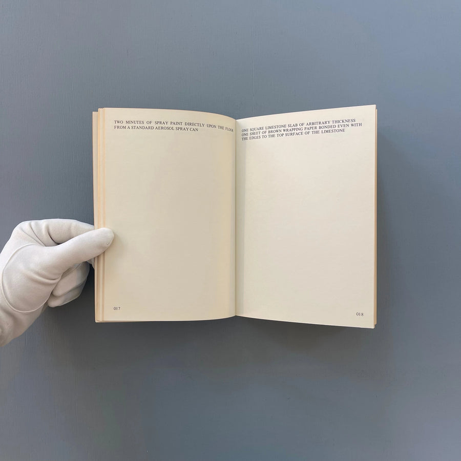 Lawrence Weiner - Works - Anatol AV und Filmproduktion 1977 - Saint-Martin Bookshop