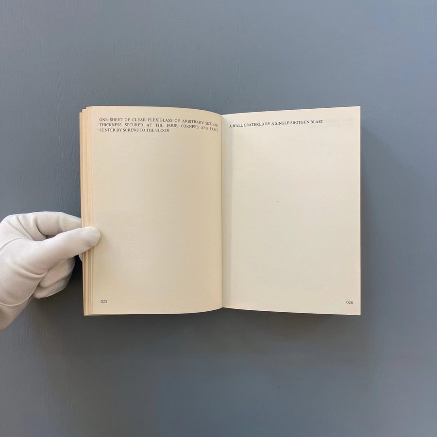Lawrence Weiner - Works - Anatol AV und Filmproduktion 1977 - Saint-Martin Bookshop
