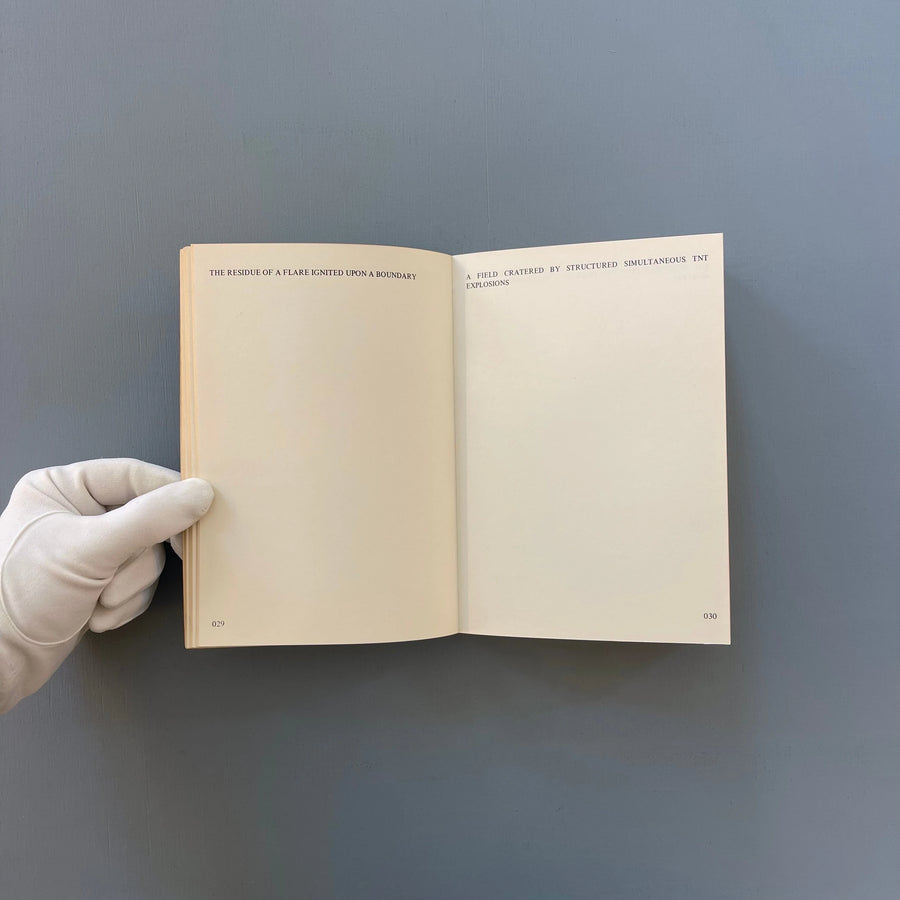 Lawrence Weiner - Works - Anatol AV und Filmproduktion 1977 - Saint-Martin Bookshop
