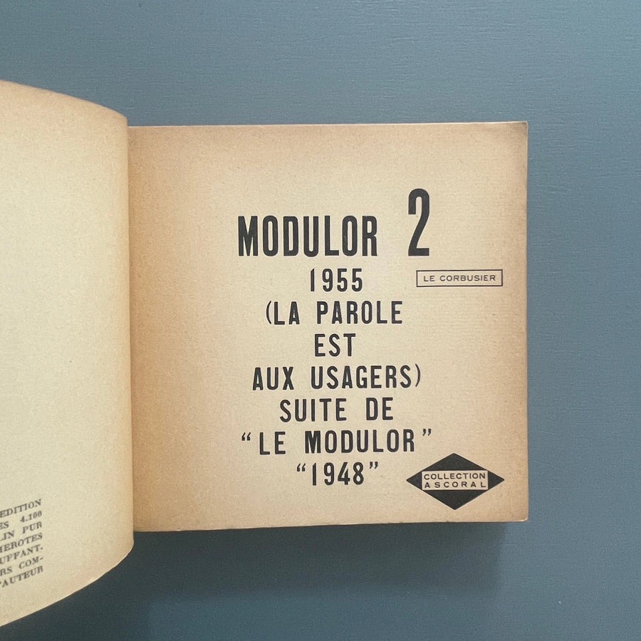 Le Corbusier - Le Modulor 1 & 2 - L'Architecture d'Aujourd'hui 1948-1955