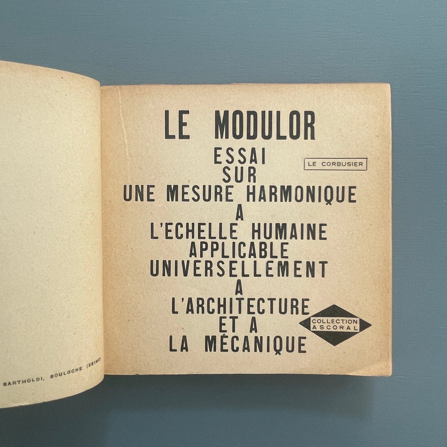 Le Corbusier - Le Modulor 1 & 2 - L'Architecture d'Aujourd'hui 1948-1955