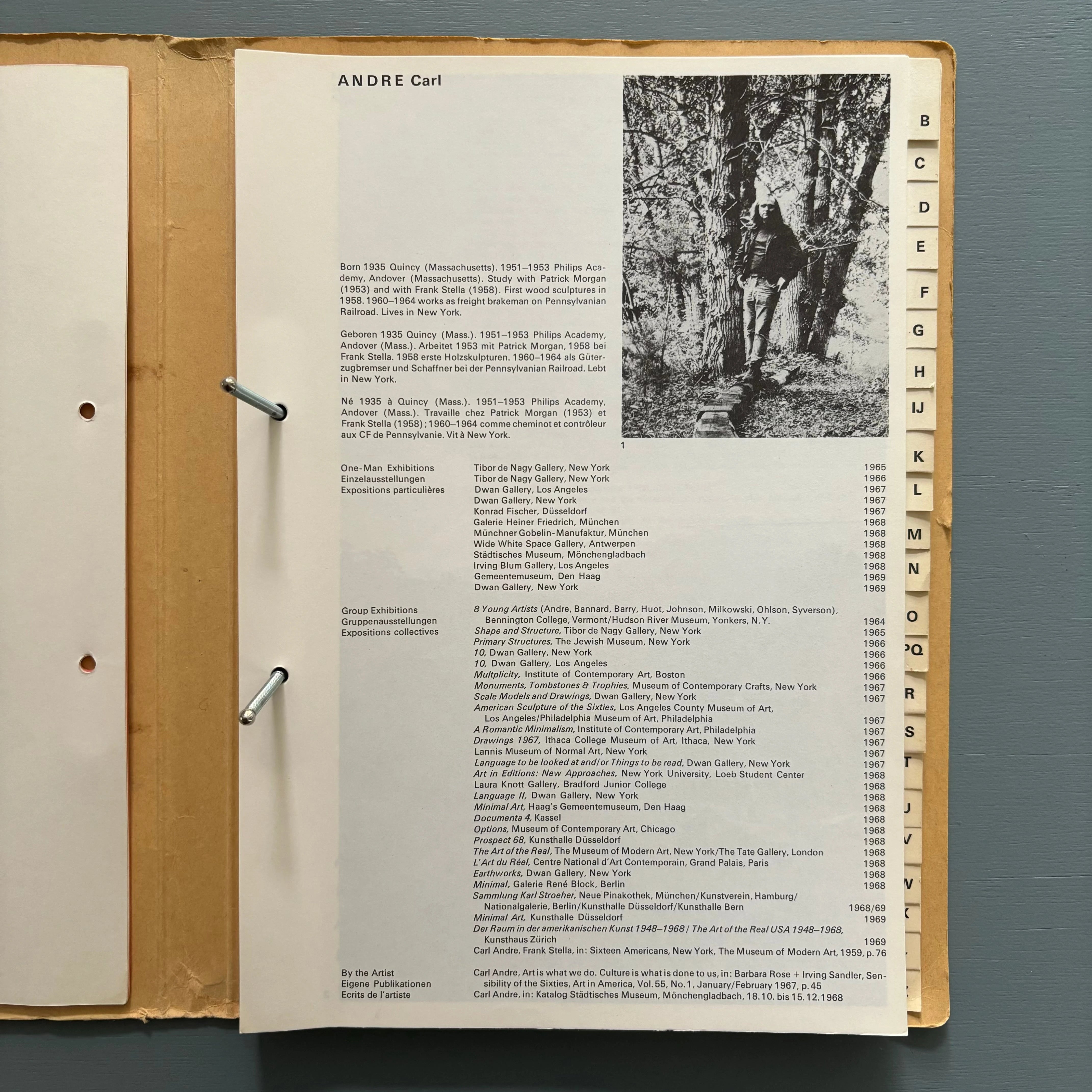 Live in Your Head When Attitudes Form Kunsthalle Bern 1969