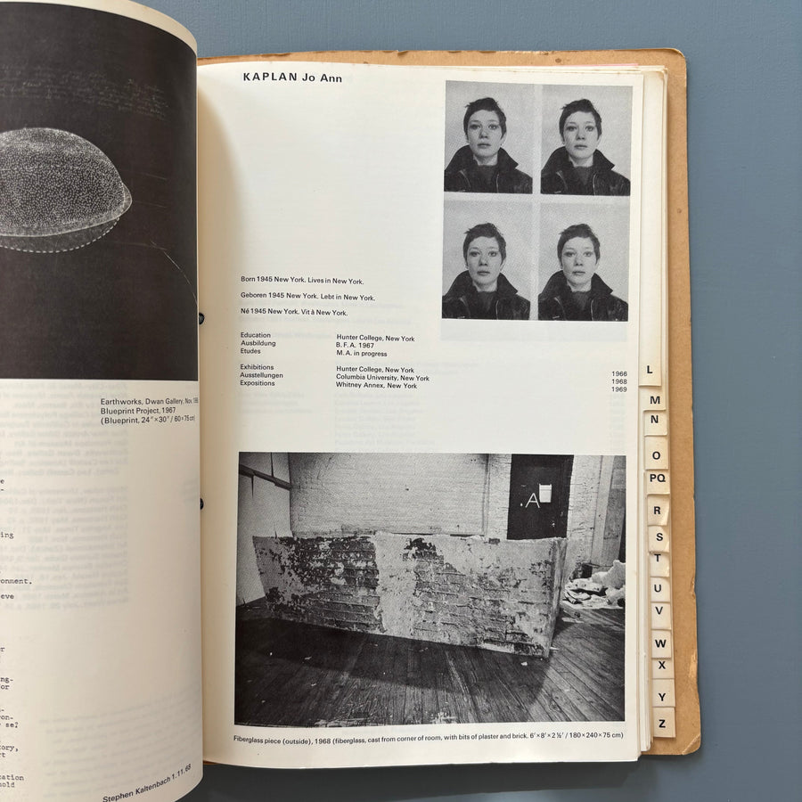Live in Your Head: When Attitudes Become Form, by Harald Szeemann - Kunsthalle Bern 1969