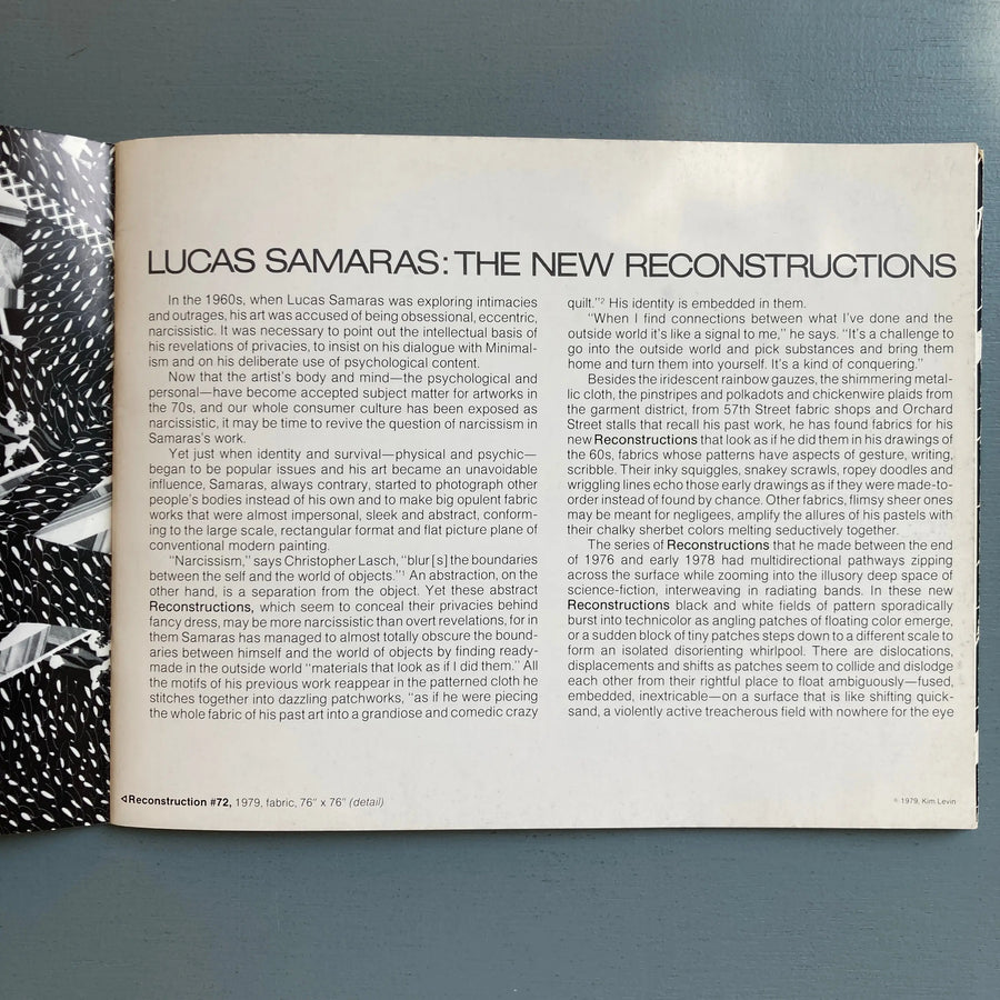 Lucas Samaras - Reconstructions - The Pace Gallery 1979