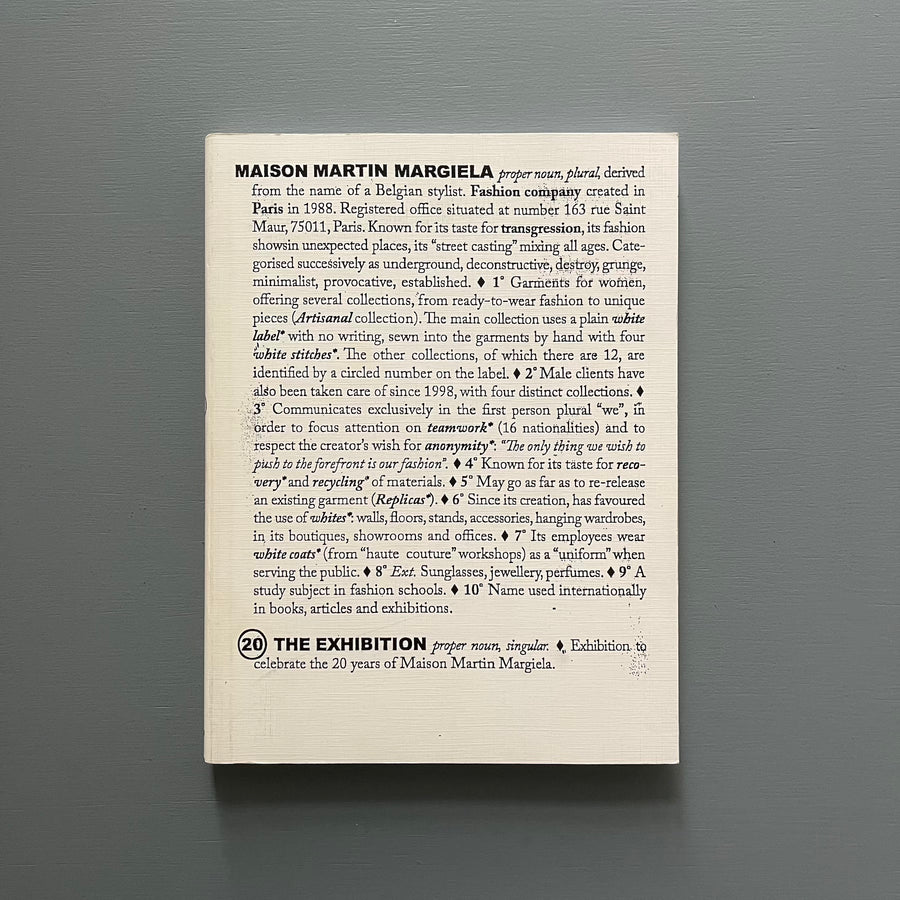 Maison Martin Margiela: 20 Years The Exhibition: various