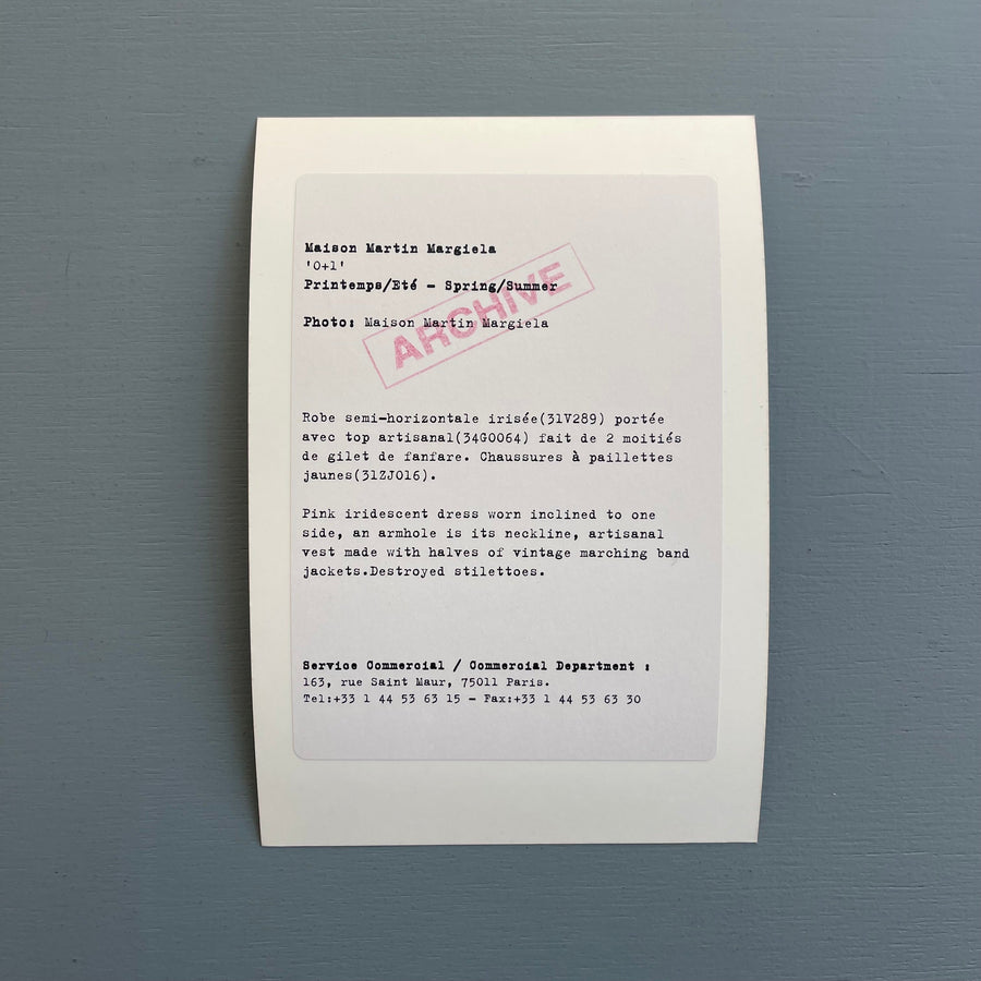 Maison Martin Margiela - Press press box women S/S 2005 - Saint-Martin Bookshop