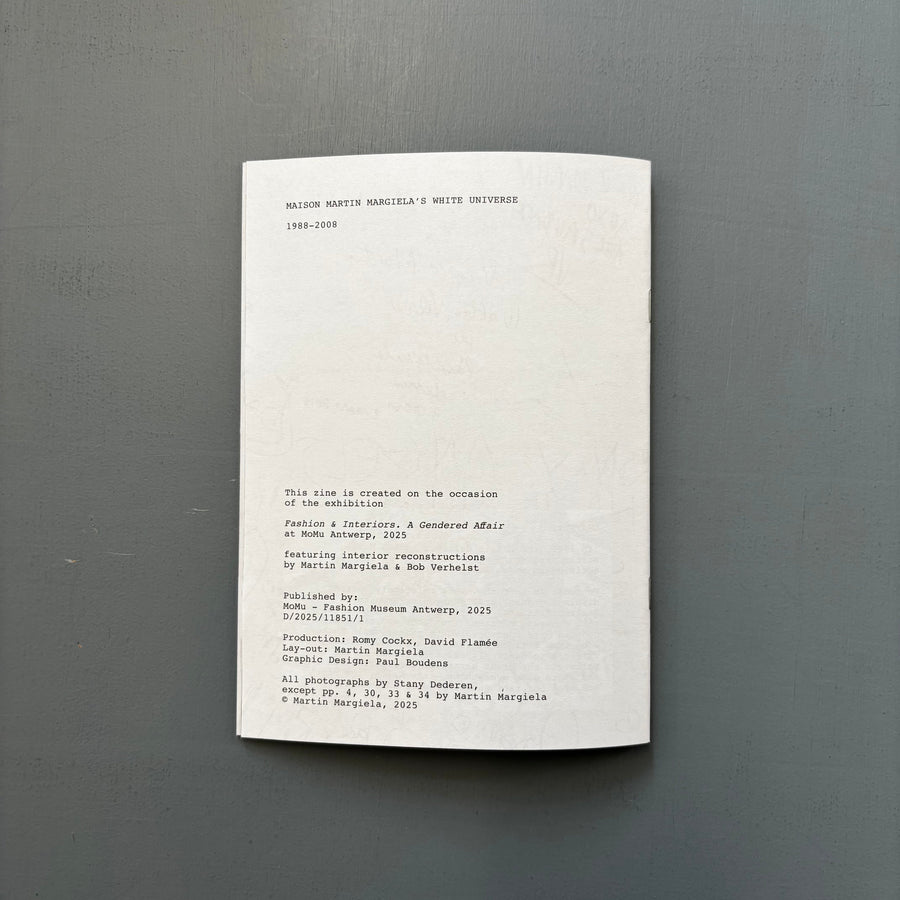 Maison Martin Margiela's White Universe 1988-2008 - MoMu 2025 - Saint-Martin Bookshop