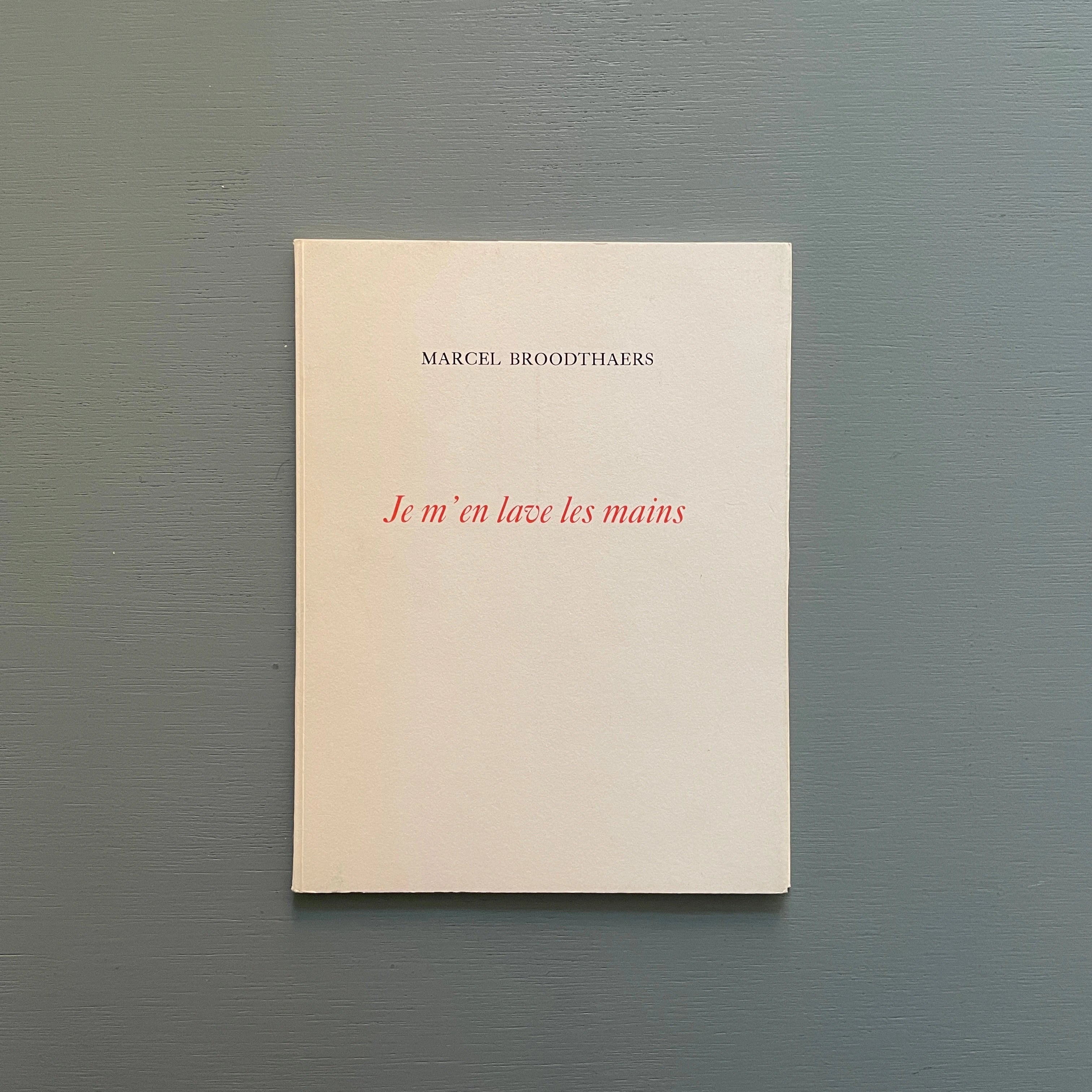 Marcel Broodthaers Je m
