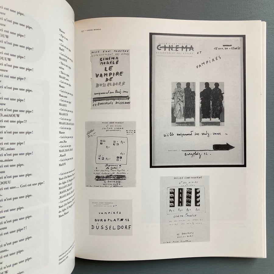 Marcel Broodthaers - Cinéma - Fundació Antoni Tàpies 1997