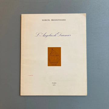 Marcel Broodthaers - L'Angelus de Daumier (1ére partie) - Centre Pompidou 1975 - Saint-Martin Bookshop