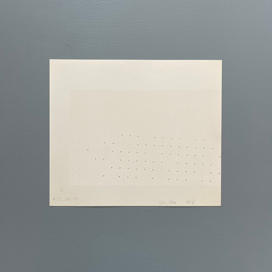 Marco Gastini - ABCDE-F - Jabik & Colophon Editori 1976 - Saint-Martin Bookshop