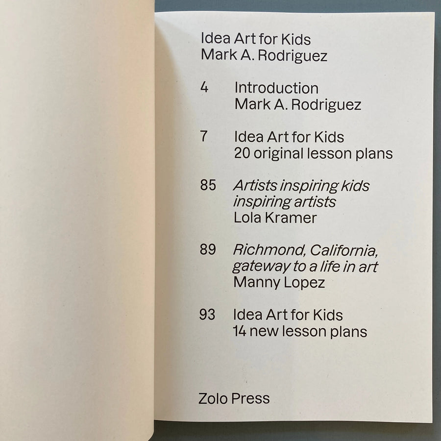 Mark A. Rodriguez - Idea Art for Kids - Zolo Press 2020 Saint-Martin Bookshop