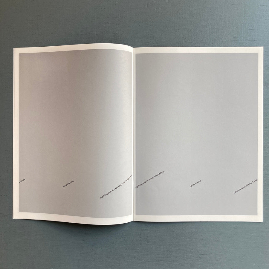 Mark Manders - Hallway with Sentences - Roma Publications 2005 - Saint-Martin Bookshop