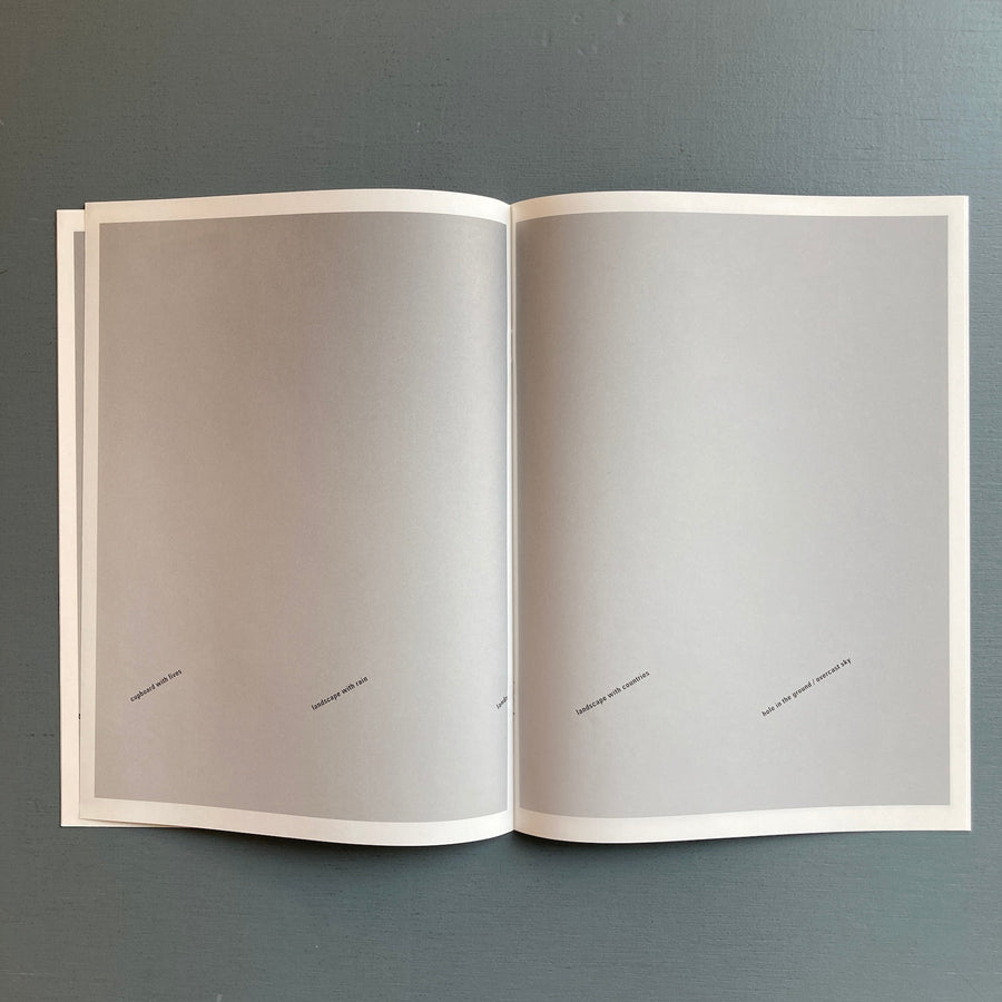 Mark Manders - Hallway with Sentences - Roma Publications 2005 - Saint-Martin Bookshop