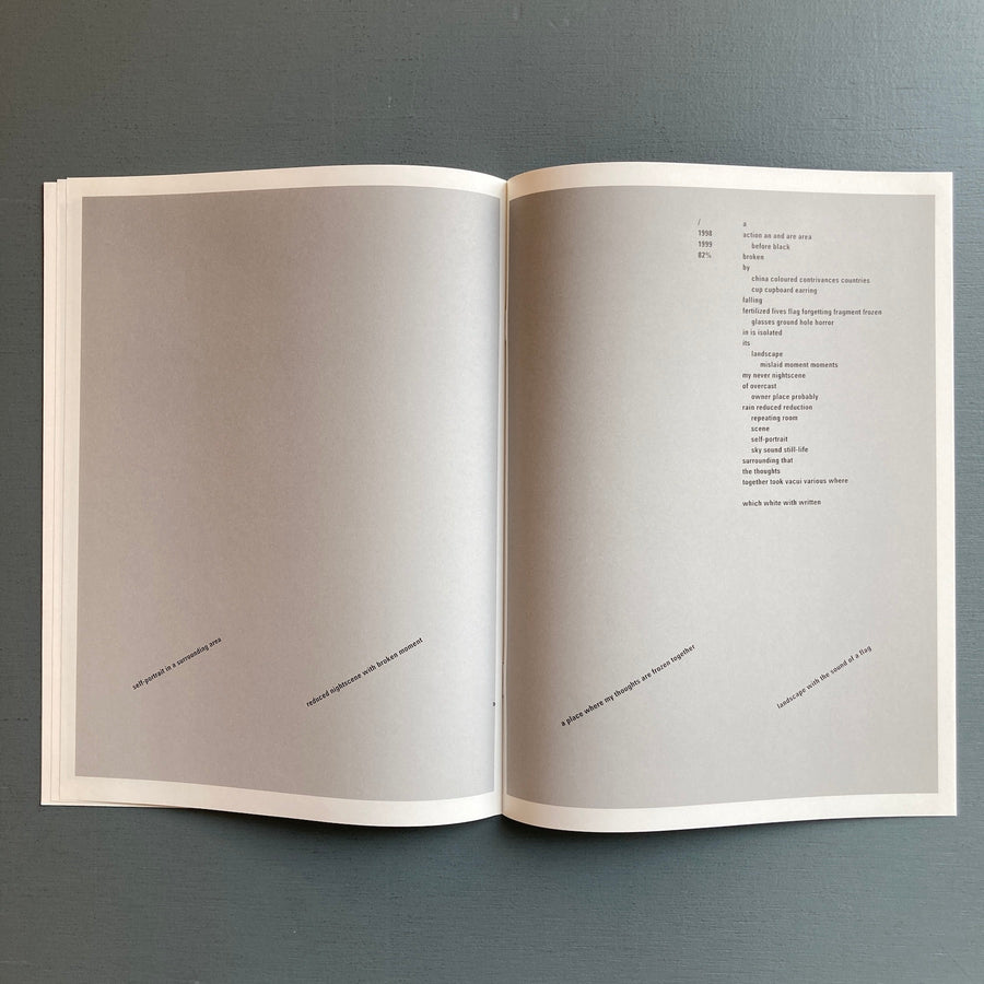 Mark Manders - Hallway with Sentences - Roma Publications 2005 - Saint-Martin Bookshop