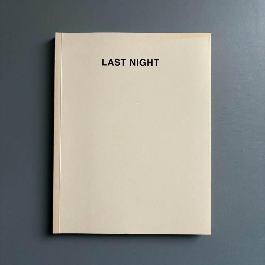 Martin Beck (signed) - Last Night - White Columns 2014