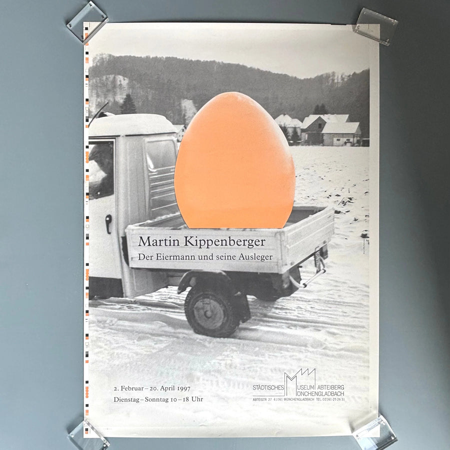 Martin Kippenberger - Der Eiermann und seine Ausleger poster - Museum Abteiberg 1997 - Saint-Martin Bookshop