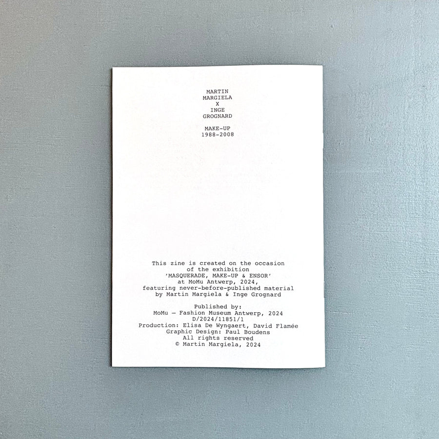 Martin Margiela x Inge Grognard - Make-Up 1988-2008 - MoMu 2024 - Saint-Martin Bookshop