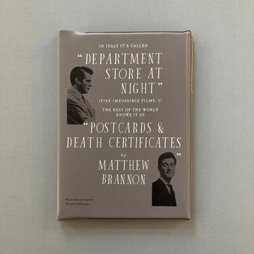 Matthew Brannon - In Italy It’s Called Department Store at Night - Mousse Publishing 2014 - Saint-Martin Bookshop