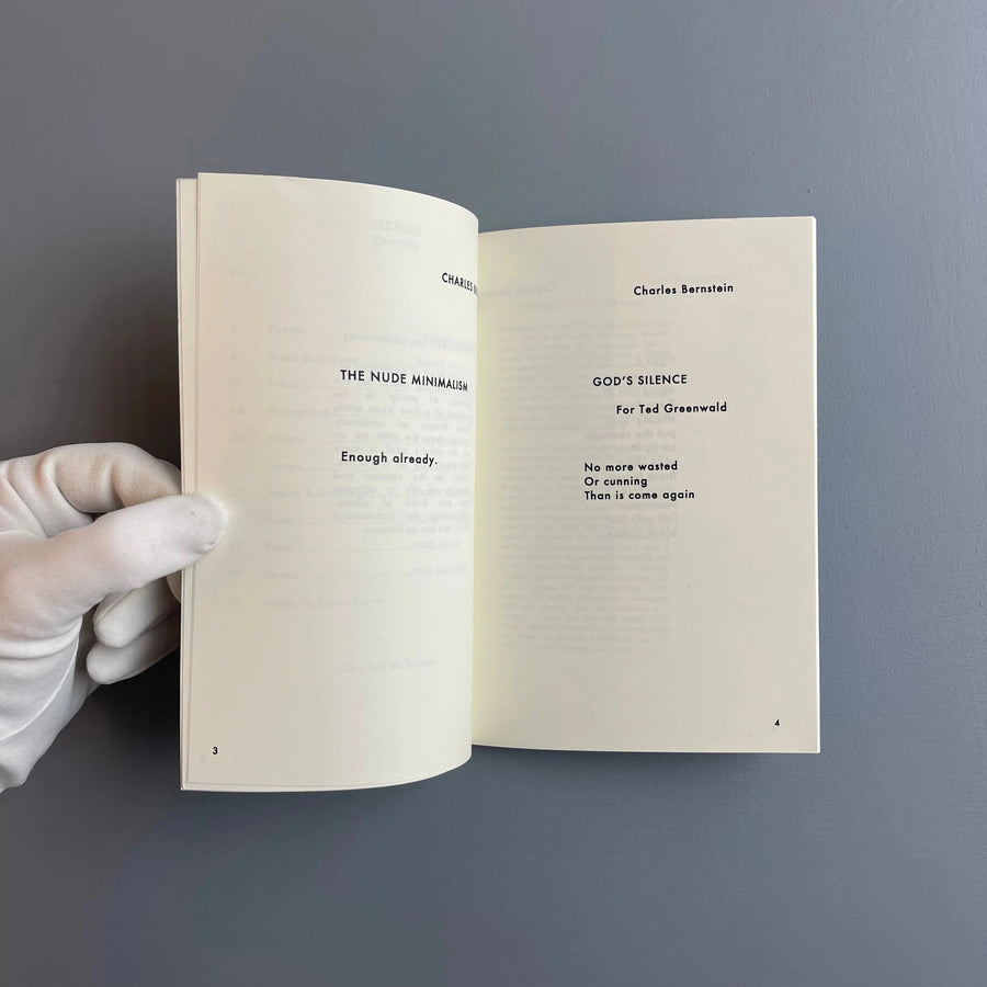 Merde (Christopher Wool cover) - Vol. 1 No.2 2016 - Saint-Martin Bookshop