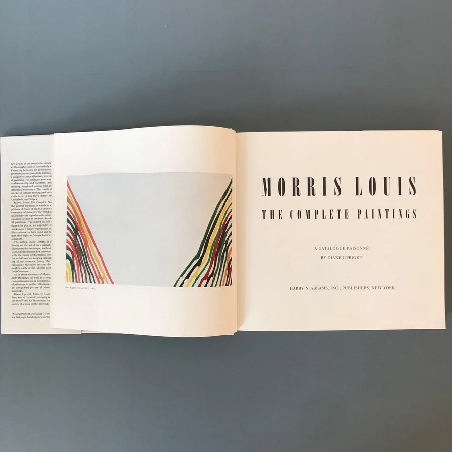 Morris Louis - The Complete Paintings - Abrams, inc 1985 Saint-Martin Bookshop